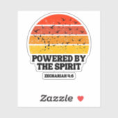 Powered by the Spirit – Zechariah 4:6 Sticker (Vel)