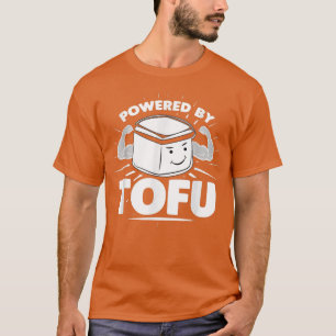Powered by Tofu, Funny Vegetarian Vegan T-shirt