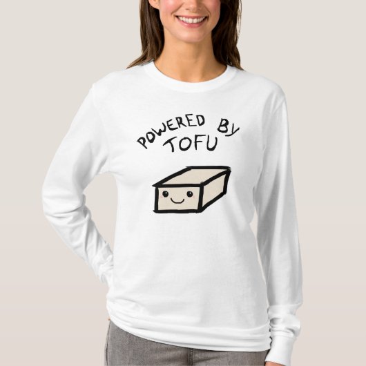 Powered by Tofu T-shirt (Voorkant)