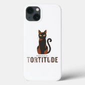 Powered by Tortitude Funny Cat Phone Case (Achterkant)
