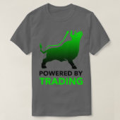 Powered by Trading Funny Trading T-shirt (Design voorkant)