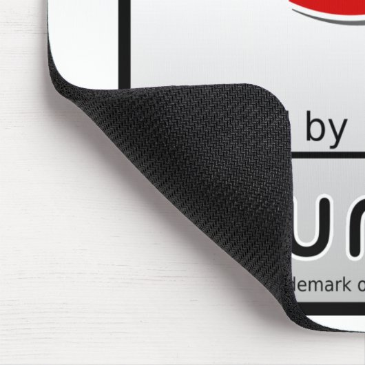 Powered by Ubuntu Mousepad Muismat (Hoek)