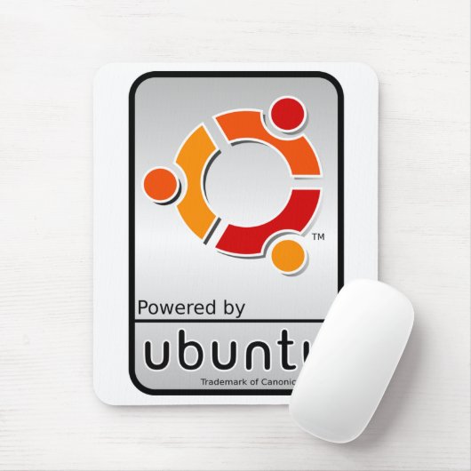 Powered by Ubuntu Mousepad Muismat (Met muis)