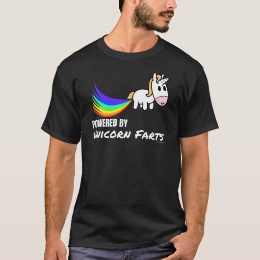 Powered by Unicorn Farts - Perfect verrassingscade T-shirt (Voorkant)