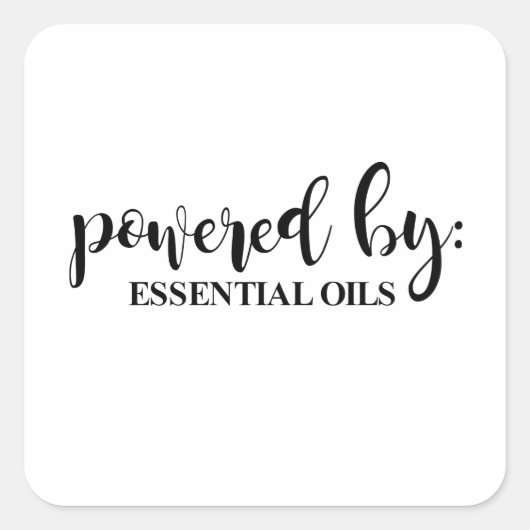 POWERED BY VIERKANTE STICKER (Voorkant)