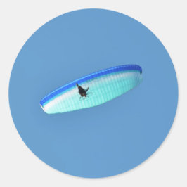 Powered Para Glider Ronde Sticker