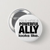 POWERFUL ALLEMAAL RONDE BUTTON 5,7 CM (Voorkant /achterkant)