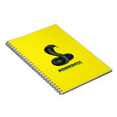 Powerful Cobra Spiral Notebook – Strength & Focus Notitieboek (Rechterzijde)