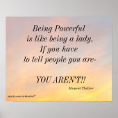 POWERFUL MARGARET THATCHER POSTER (Voorkant)