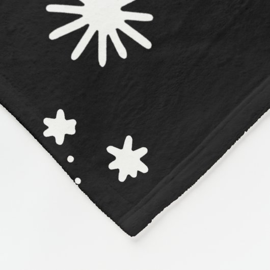 "POWERFUL"-schijfje Fleece Deken (Hoek)