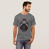 Powerful V8 Engine T-shirt (Voorkant volledig)