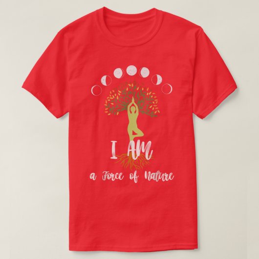 Powerful Womens Affirmation Inspirational Tree of  T-shirt (Design voorkant)