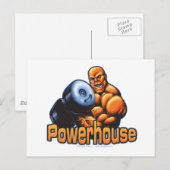 Powerhouse Curl Briefkaart (Voorkant / Achterkant)