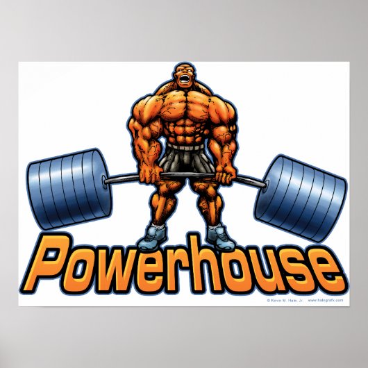 Powerhouse Deadlift Poster (Voorkant)