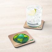 Powering the Planet – Sustainable Earth & Green En Bier Onderzetter (Rechterzijde)