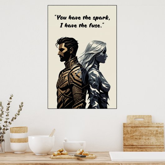 Powerless Book Quote Poster (Keuken)