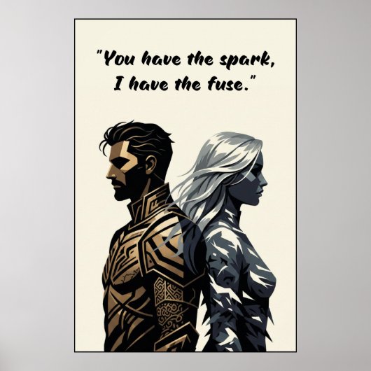 Powerless Book Quote Poster (Voorkant)