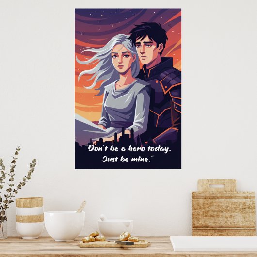 Powerless Book Quote Poster (Keuken)