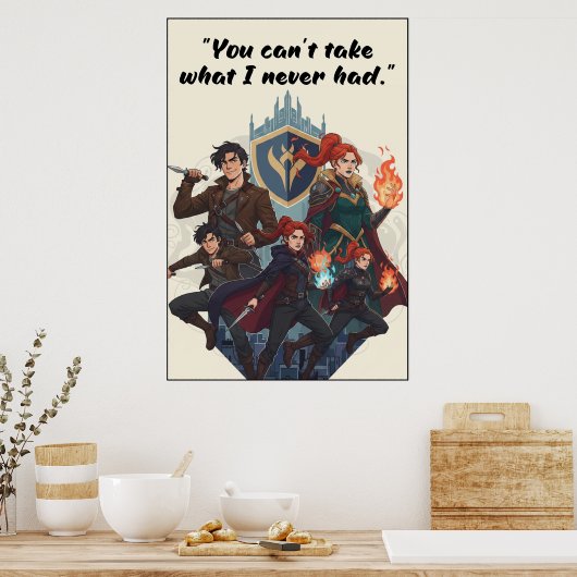 Powerless Book Quote Poster (Keuken)