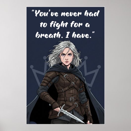 Powerless Book Quote Poster (Voorkant)