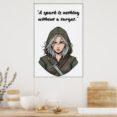 Powerless Book Quote Poster (Keuken)