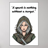 Powerless Book Quote Poster (Voorkant)