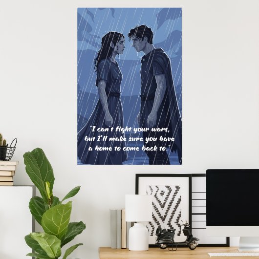 Powerless Book Quote Poster (Thuiskantoor)