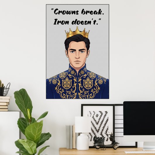 Powerless Book Quote Poster (Thuiskantoor)