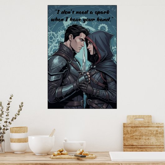 Powerless Book Quote Poster (Keuken)