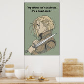 Powerless Book Quote Poster (Keuken)