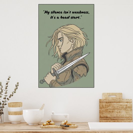 Powerless Book Quote Poster (Keuken)