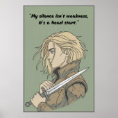 Powerless Book Quote Poster (Voorkant)