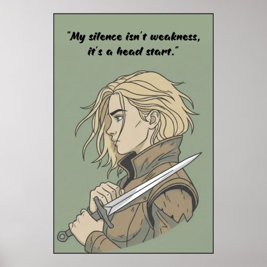 Powerless Book Quote Poster (Voorkant)