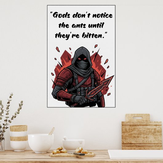 Powerless Book Quote Poster (Keuken)