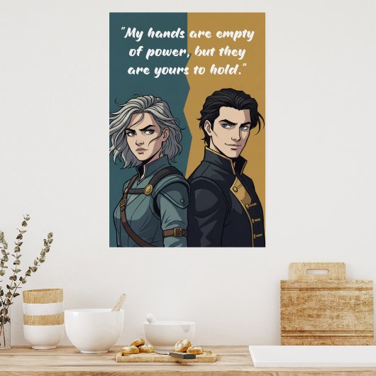 Powerless Book Quote Poster (Keuken)