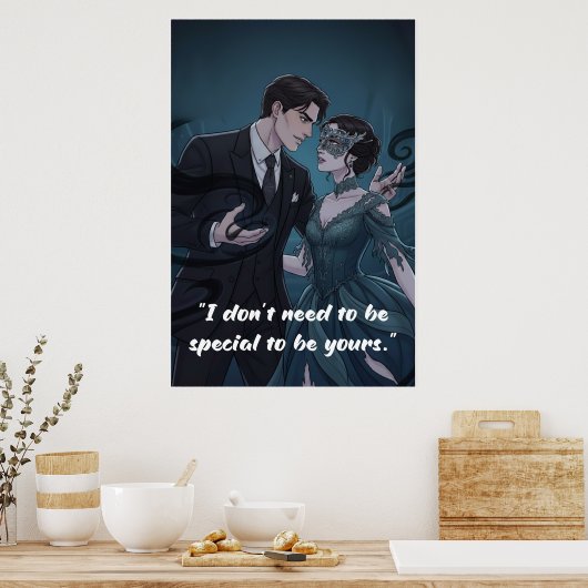 Powerless Book Quote Poster  (Keuken)
