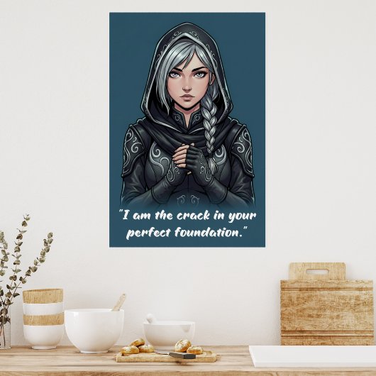 Powerless Book Quote Poster (Keuken)