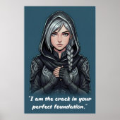 Powerless Book Quote Poster (Voorkant)