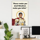 Powerless Book Quote Poster (Thuiskantoor)