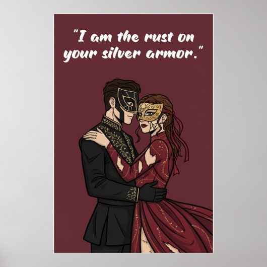 Powerless Book Quote Poster – I Am the Rust on You (Voorkant)