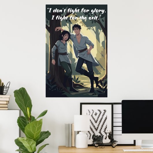 Powerless Quote Poster (Thuiskantoor)