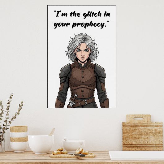 Powerless Quote Poster (Keuken)