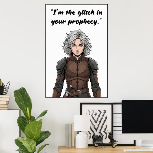 Powerless Quote Poster (Thuiskantoor)