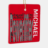 Powerlifter Extraordinaire CUSTOM Keramisch Ornament (Rechts)