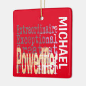 Powerlifter Extraordinaire CUSTOM Keramisch Ornament (Links)