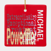 Powerlifter Extraordinaire CUSTOM Keramisch Ornament (Achterkant)