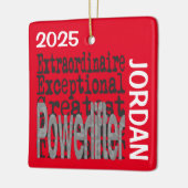 Powerlifter Extraordinaire Keramisch Ornament (Links)