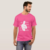Powerlifting Bodybuilder Skills Anatomy Gym T-shirt (Voorkant volledig)