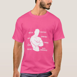 Powerlifting Bodybuilder Skills Anatomy Gym T-shirt