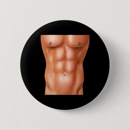 Powerlifting Bodybuilding Gewichtstraining Six Pac Ronde Button 5,7 Cm (Voorkant)
